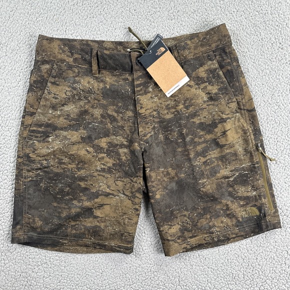 The North Face Other - NWT The North Face Rolling Sun Packable Hybrid Shorts Men 34 Camo Hiking Travel